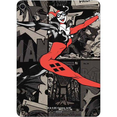 DC Comics Harley Quinn Vintage Action pose pattern Apple iPad Air Skin