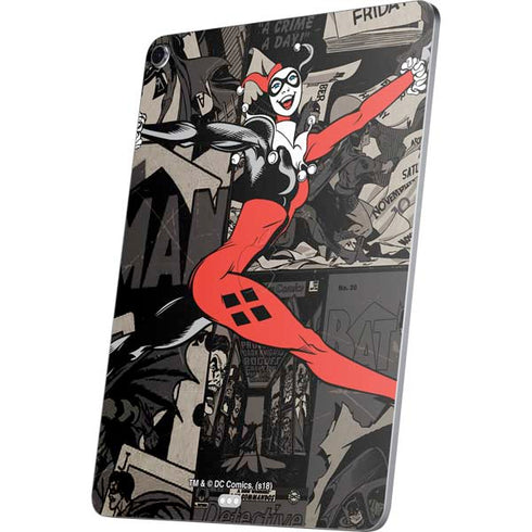 DC Comics Harley Quinn Vintage Action pose pattern Apple iPad Air Skin