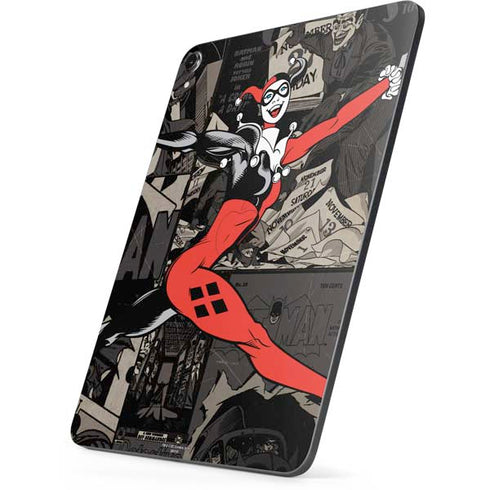 DC Comics Harley Quinn Vintage Action pose pattern Apple iPad Pro Skin