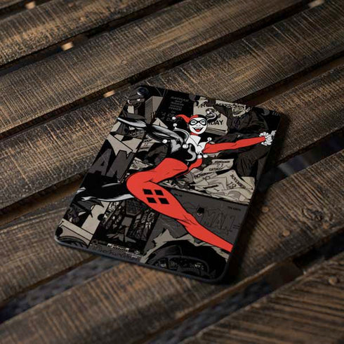 DC Comics Harley Quinn Vintage Action pose pattern Apple iPad Pro Skin