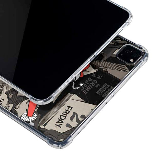 DC Comics Harley Quinn Vintage Action pose pattern iPad Pro 11in (2024) Clear Case