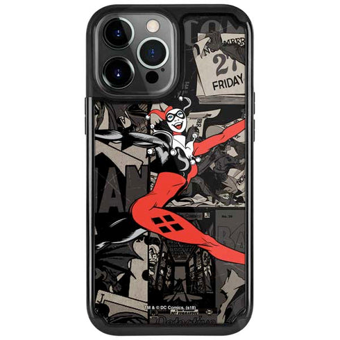 DC Comics Harley Quinn Vintage Action pose pattern iPhone Cases