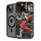 DC Comics Harley Quinn Vintage Action pose pattern iPhone 15 Kickstand Case