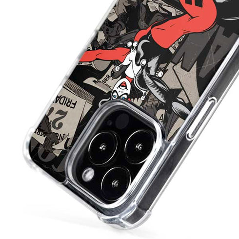 DC Comics Harley Quinn Vintage Action pose pattern iPhone 16 Pro Max MagSafe Case