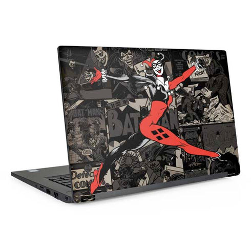 DC Comics Harley Quinn Vintage Action pose pattern Dell Latitude Skin