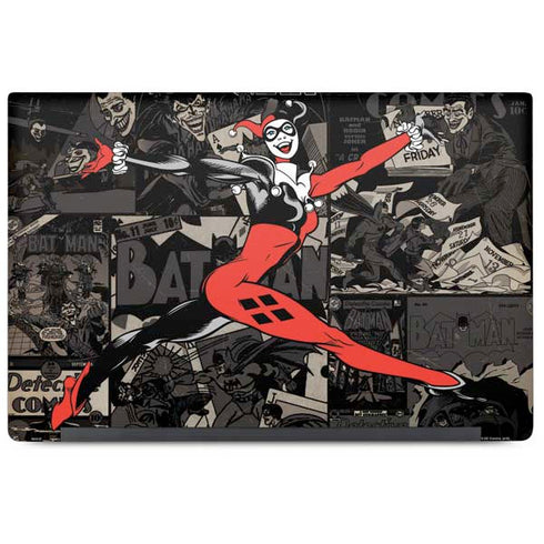 DC Comics Harley Quinn Vintage Action pose pattern Dell Latitude Skin