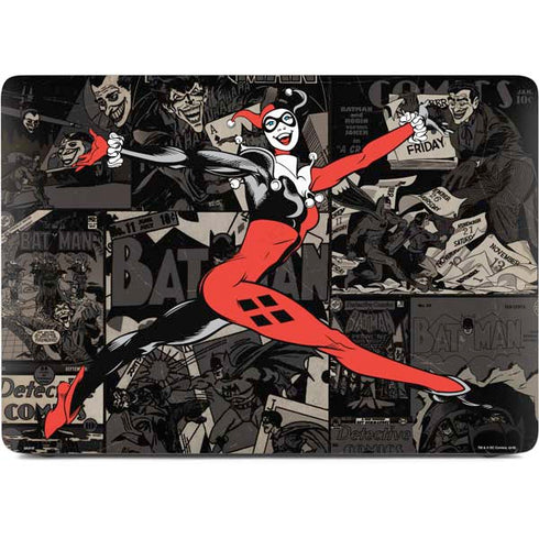 DC Comics Harley Quinn Vintage Action pose pattern Apple MacBook Air Skin