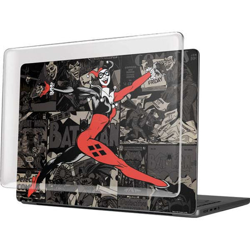 DC Comics Harley Quinn Vintage Action pose pattern MacBook Pro 14in (2021-24) Case plus Skin