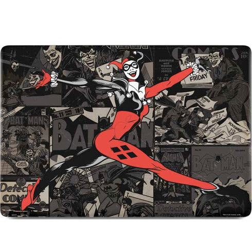 DC Comics Harley Quinn Vintage Action pose pattern MacBook Skins