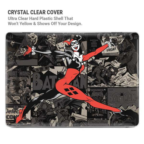 DC Comics Harley Quinn Vintage Action pose pattern MacBook Cases