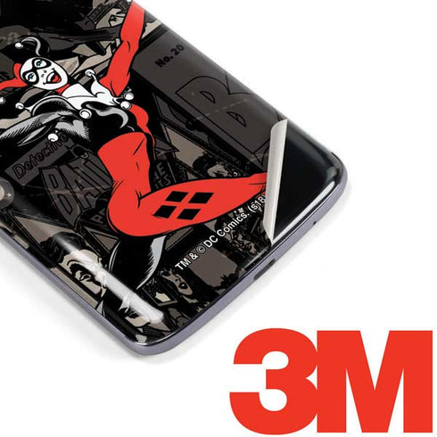 DC Comics Harley Quinn Vintage Action pose pattern Moto E5 Plus Skin