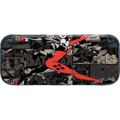 DC Comics Harley Quinn Vintage Action pose pattern Nintendo Switch 2 (2025) with Joy-Con Skin