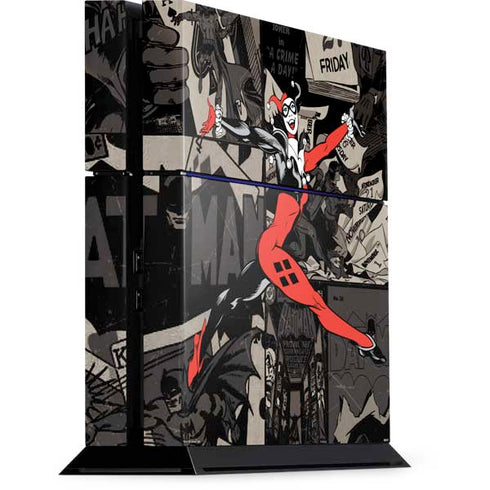DC Comics Harley Quinn Vintage Action pose pattern PlayStation PS4 Skins