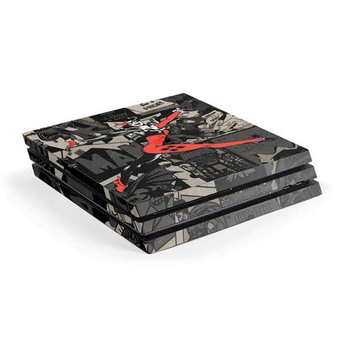DC Comics Harley Quinn Vintage Action pose pattern PlayStation PS4 Skins