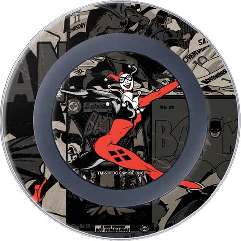 DC Comics Harley Quinn Vintage Action pose pattern Wireless Charger Skin