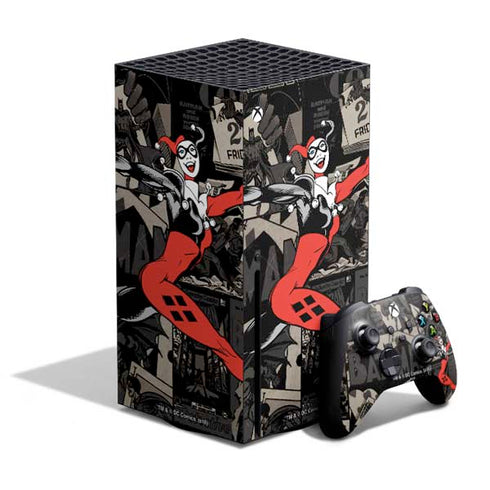 DC Comics Harley Quinn Vintage Action pose pattern Xbox Series X Skins