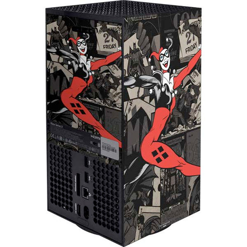 DC Comics Harley Quinn Vintage Action pose pattern XBox Series X Digital Edition Bundle Skin