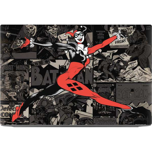 DC Comics Harley Quinn Vintage Action pose pattern Dell XPS Skin
