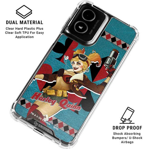 DC Comics Bombshells Harley Quinn Moto G Power 5G (2024) Clear Case