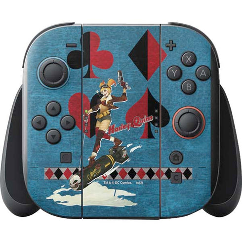 DC Comics Bombshells Harley Quinn Nintendo Switch 2 (2025) with Joy-Con Skin