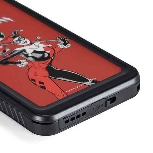 DC Comics Harley Quinn Classic Art Pose Galaxy S24 Waterproof Case