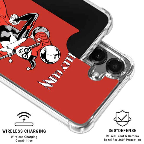 DC Comics Harley Quinn Classic Art Pose Galaxy S26 Clear Case