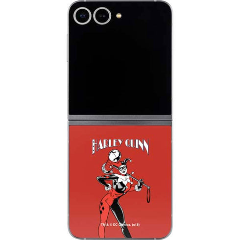 DC Comics Harley Quinn Classic Art Pose Galaxy Z Flip6 Skin
