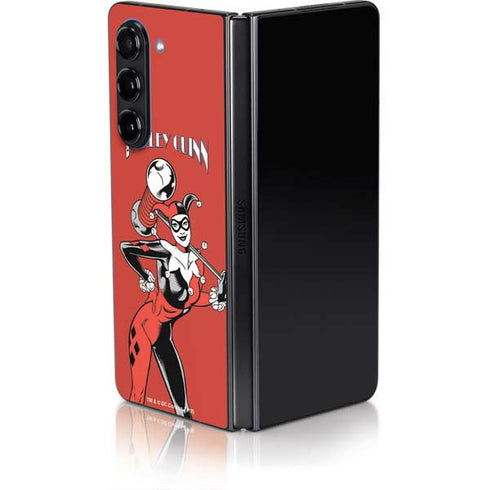 DC Comics Harley Quinn Classic Art Pose Galaxy Z Fold5 5G Skin