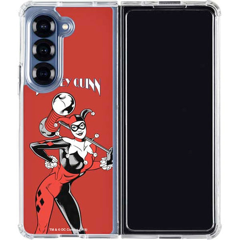 DC Comics Harley Quinn Classic Art Pose Galaxy Z Fold6 Clear Case