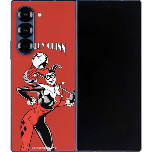 DC Comics Harley Quinn Classic Art Pose Galaxy Z Fold6 Skin