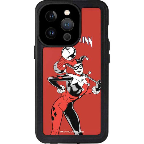 DC Comics Harley Quinn Classic Art Pose iPhone 15 Pro Waterproof Case