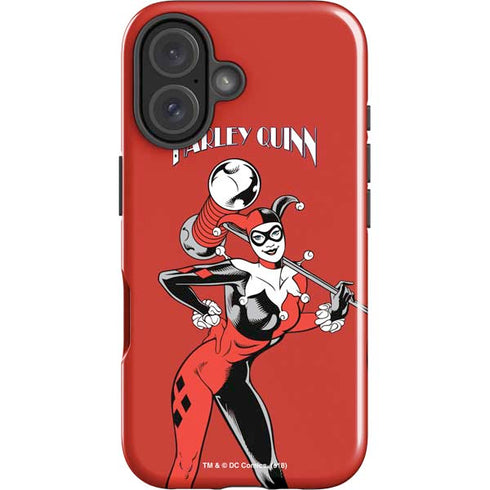 DC Comics Harley Quinn Classic Art Pose iPhone 16 Plus Impact Case