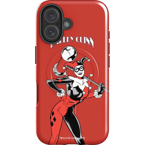 DC Comics Harley Quinn Classic Art Pose iPhone 16 Plus Magsafe Impact Case