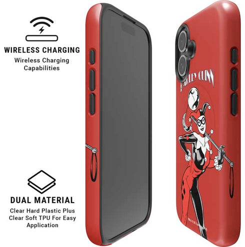 DC Comics Harley Quinn Classic Art Pose iPhone 16 Plus Magsafe Impact Case