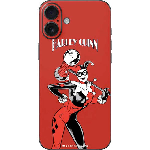 DC Comics Harley Quinn Classic Art Pose iPhone 16 Plus Skin