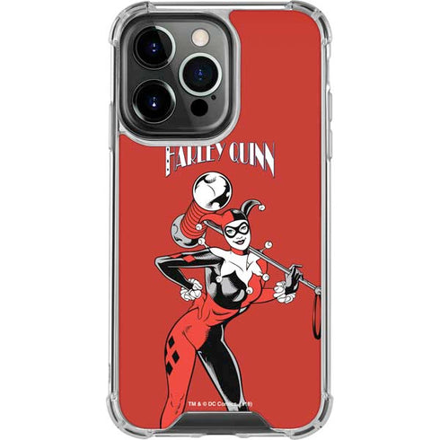 DC Comics Harley Quinn Classic Art Pose iPhone 16 Pro Clear Case