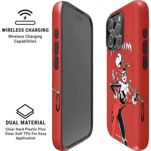 DC Comics Harley Quinn Classic Art Pose iPhone 16 Pro Magsafe Impact Case