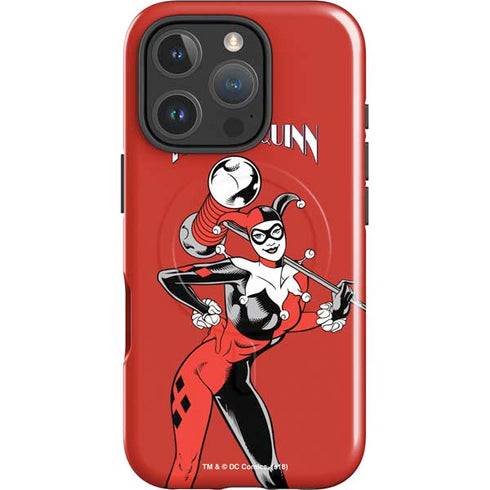 DC Comics Harley Quinn Classic Art Pose iPhone 16 Pro Max Magsafe Impact Case