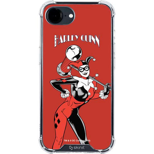 DC Comics Harley Quinn Classic Art Pose iPhone 16e Clear Case