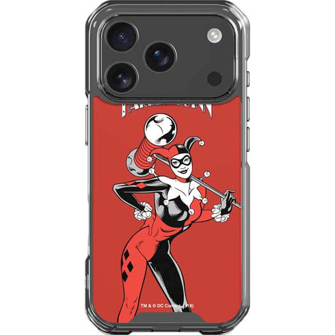 DC Comics Harley Quinn Classic Art Pose iPhone 18 Pro Clear Case