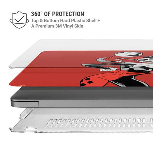 DC Comics Harley Quinn Classic Art Pose MacBook Pro 14in (2021-24) Case plus Skin