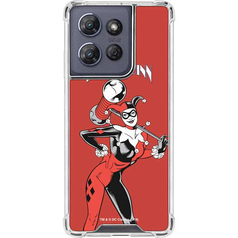 DC Comics Harley Quinn Classic Art Pose Moto G 5G (2025) Clear Case