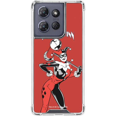DC Comics Harley Quinn Classic Art Pose Moto G Stylus 5G (2025) Clear Case