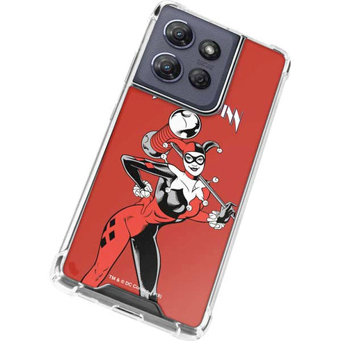 DC Comics Harley Quinn Classic Art Pose Moto G Stylus 5G (2025) Clear Case