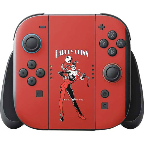 DC Comics Harley Quinn Classic Art Pose Nintendo Switch 2 (2025) with Joy-Con Skin