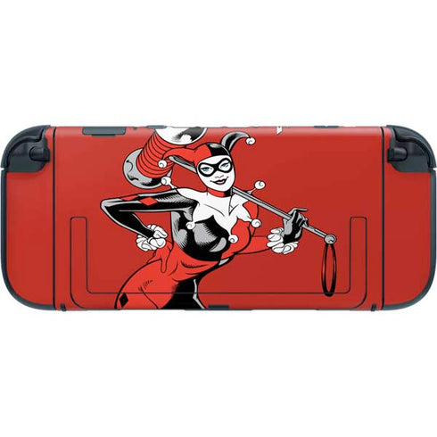 DC Comics Harley Quinn Classic Art Pose Nintendo Switch 2 (2025) with Joy-Con Skin