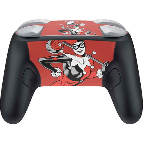 DC Comics Harley Quinn Classic Art Pose Nintendo Switch 2 (2025) Pro Controller Skin