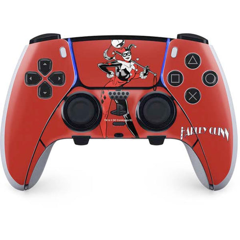 DC Comics Harley Quinn Classic Art Pose PS5 DualSense Edge Pro Controller Skin