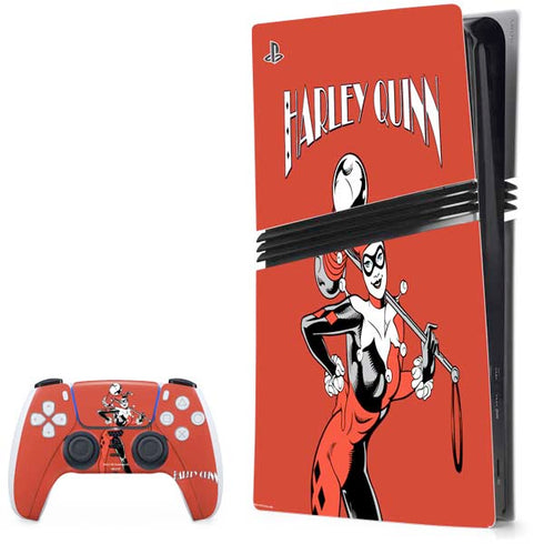 DC Comics Harley Quinn Classic Art Pose PS5 Pro Bundle Skin