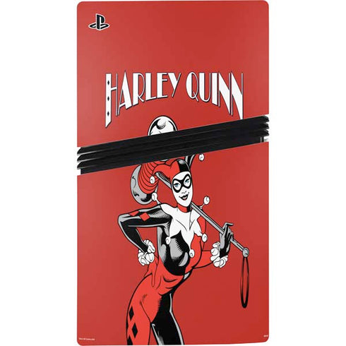 DC Comics Harley Quinn Classic Art Pose PS5 Pro Console Skin